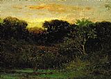 Edward Mitchell Bannister Canvas Paintings - Sunrise